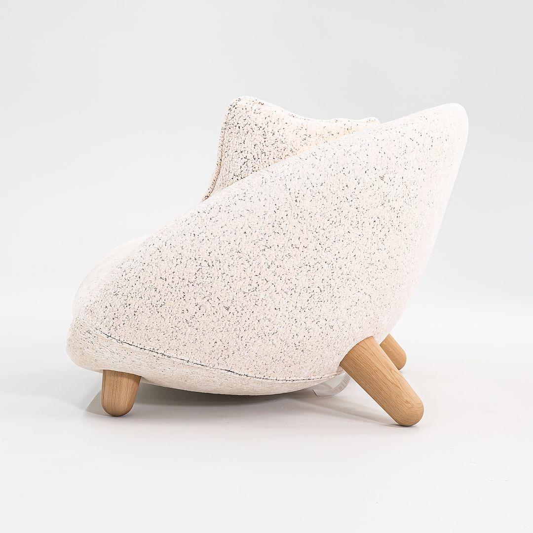 2022 Marcel Wanders Love Sofa / Loungesessel aus Eiche & Dodo Pavone Jacquard Weiß im Angebot 2