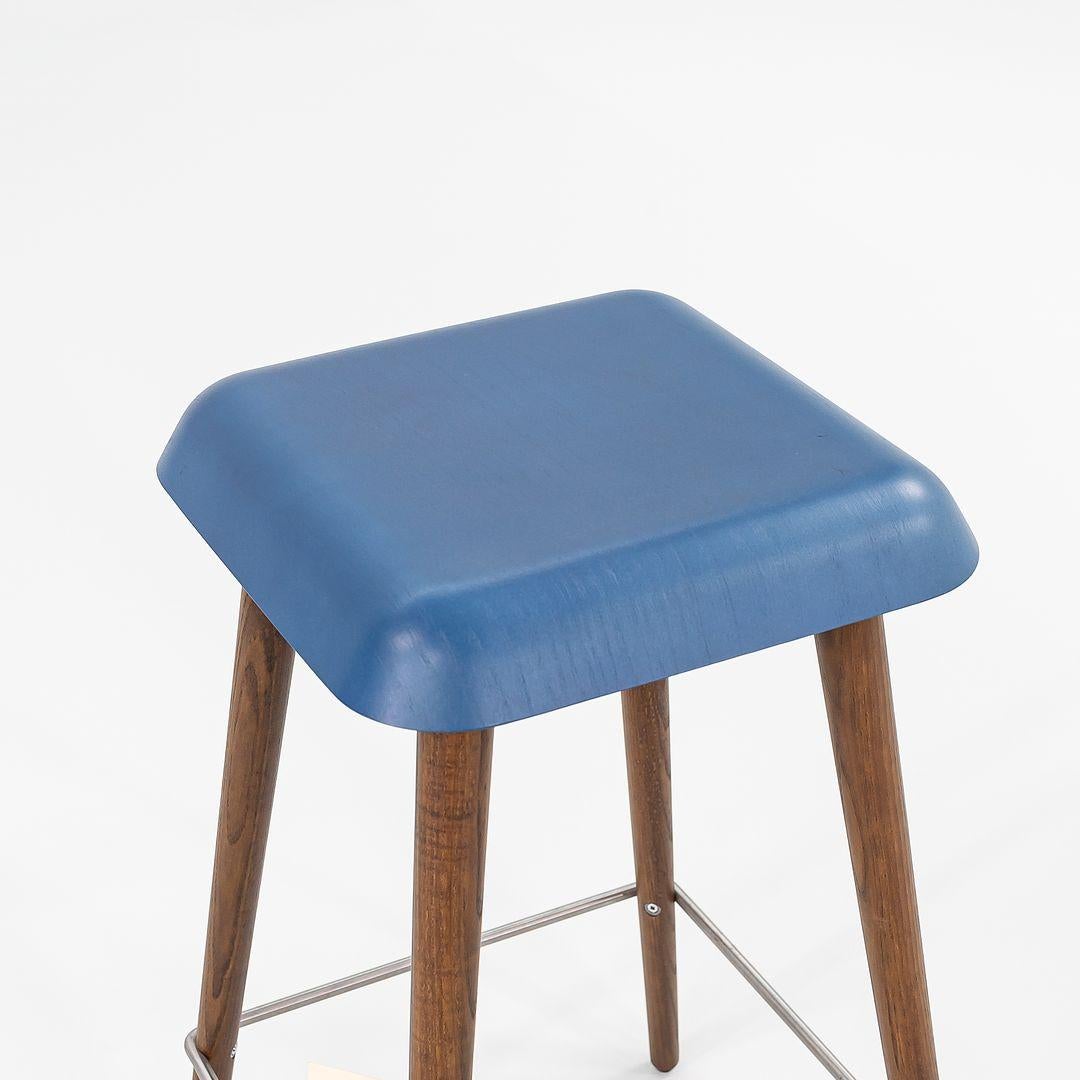 2022 Martin Solem Basso Taburete de mostrador Daddy Longlegs de fresno azul de China con base Acero inoxidable en venta