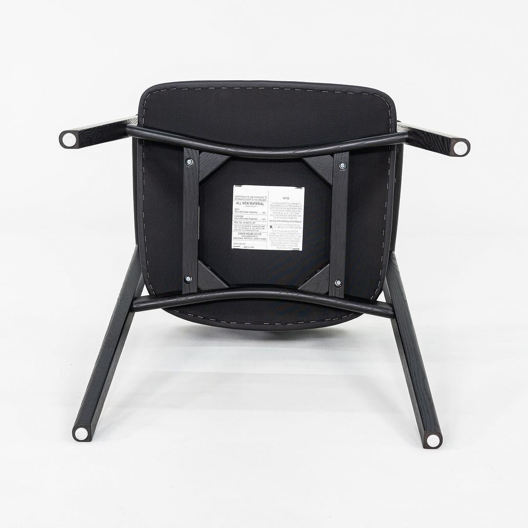 2022 Michael Schneider pour CondeHouse Fauteuil de salle à manger Ten en cuir noir en vente 1