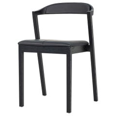 2022 Mikko Halonen for CondeHouse Kiila Side Chair in Black Leather & Black Ash