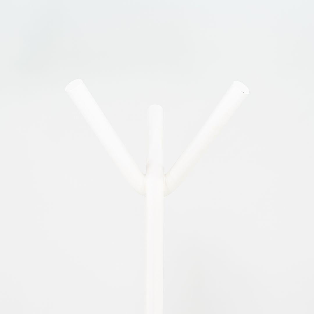Modern 2022 Naoto Fukasawa for Danese / Artemide Bincan Metal Coat Hanger in White 69in For Sale