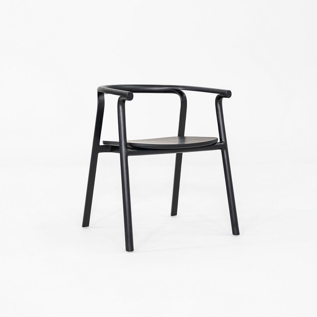 Quercia 2022 Nendo for CondeHouse Splinter Dining Arm Chair in Black Oak in vendita