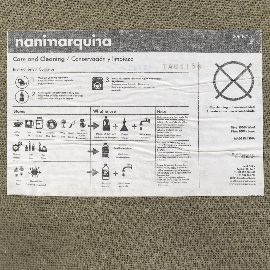 2022 Neri & Hu für Nanimarquina Jie Celadon Grüner Teppich 6'7