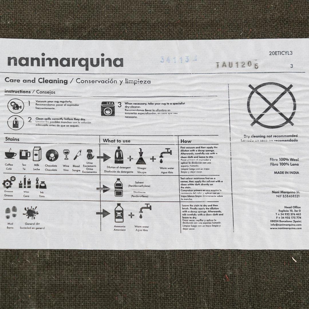 2022 Neri & Hu per Nanimarquina Tappeto Jie Celadon Verde 9'10