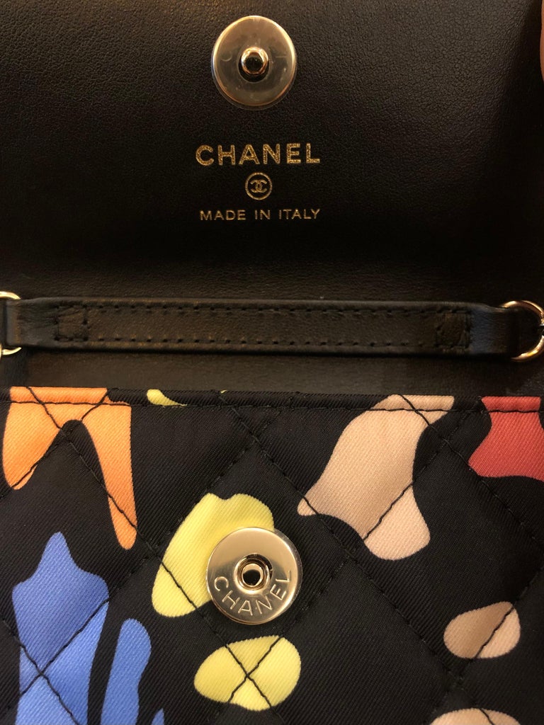 2022 NEW CHANEL Quilted Butterfly Canvas Micro Flap Bag at 1stDibs