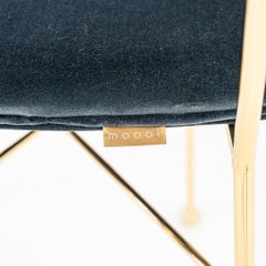 2022 Nika Zupanc pour Moooi Golden Chair Harald 3, 182, cadre doré