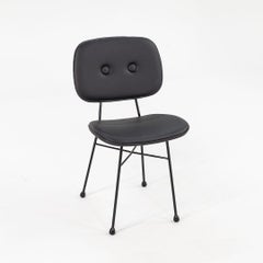2022 Nika Zupanc para Moooi Silla de comedor dorada de piel negra