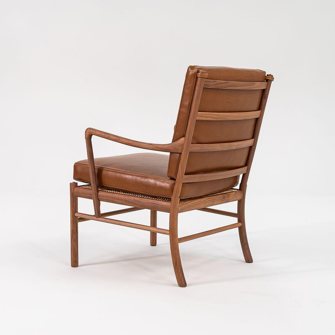 2022 Ole Wanscher per Carl Hansen OW149 Sedia e ottomana Colonial in Noce in vendita 1