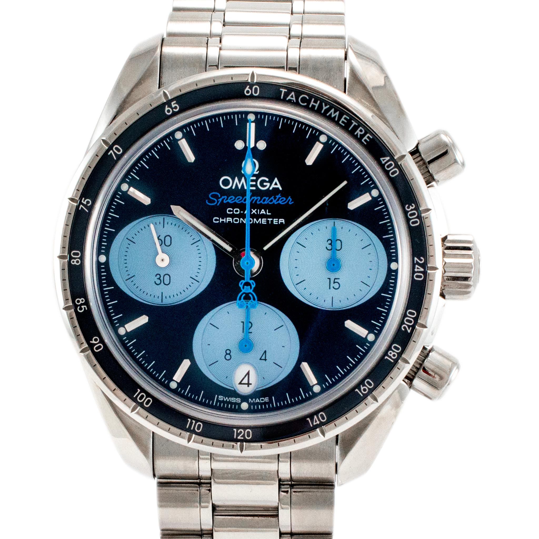 Marke: Omega

Geschlecht: Männer

Metalltyp: Rostfreier Stahl

Durchmesser: 38,00 mm

Gewicht: 132,14 Gramm

Herren Edelstahl OMEGA Swiss-made Uhr mit original Box und Papieren. Das Metall wurde getestet und als rostfreier Stahl eingestuft. Die