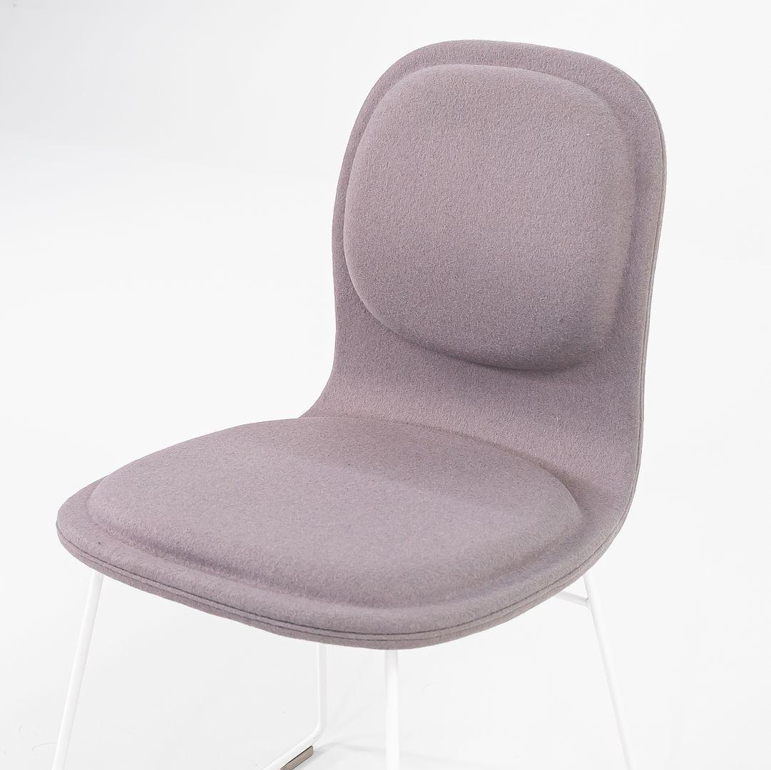 Modern 2022 Pair of Jasper Morrison for Cappellini Hi Pad Dining Chairs with White Base For Sale
