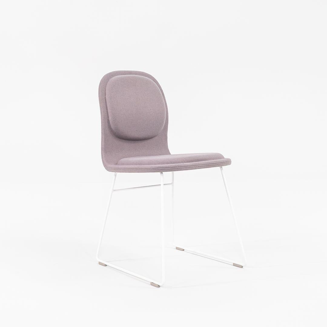 Italian 2022 Pair of Jasper Morrison for Cappellini Hi Pad Dining Chairs with White Base For Sale
