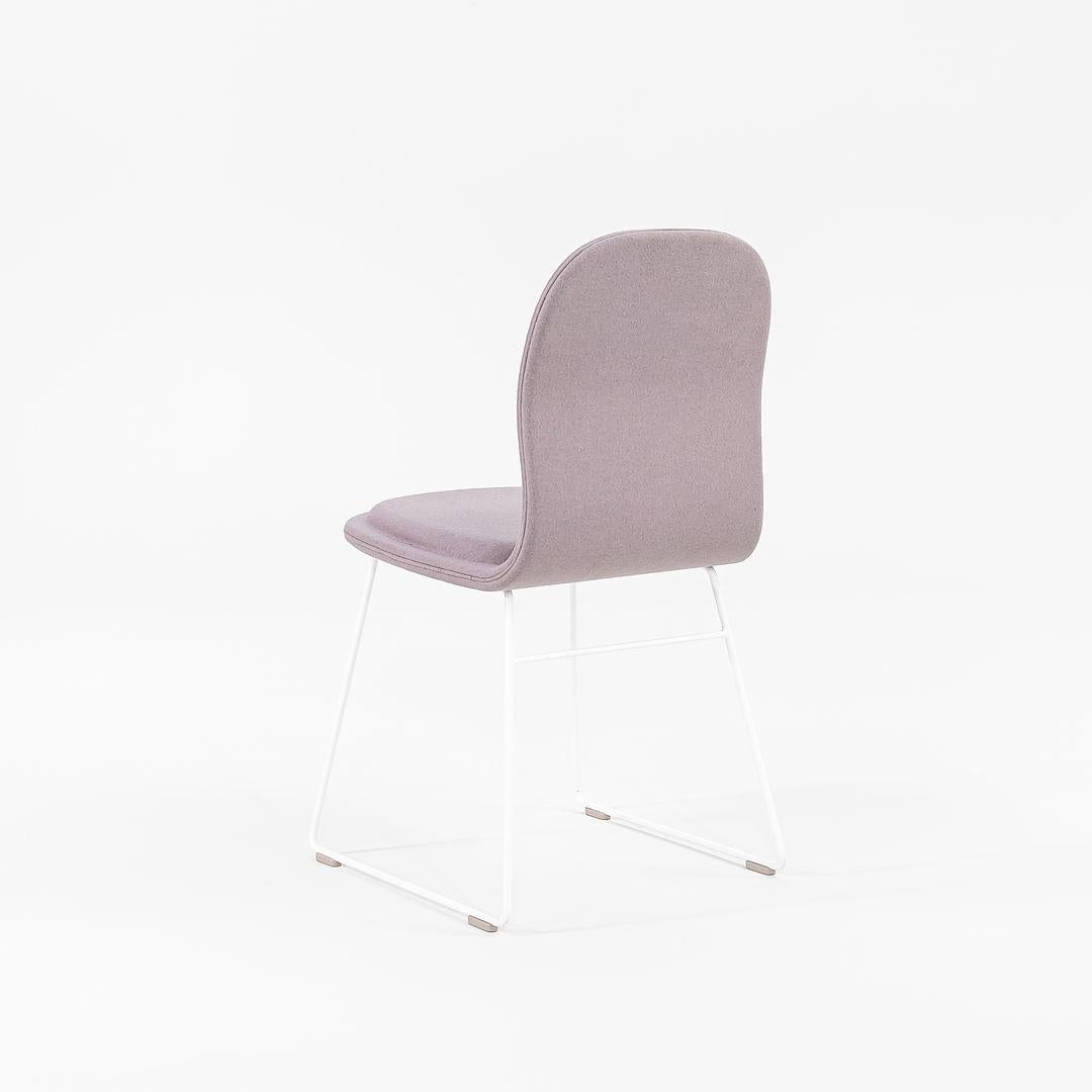 Contemporary 2022 Pair of Jasper Morrison for Cappellini Hi Pad Dining Chairs with White Base For Sale