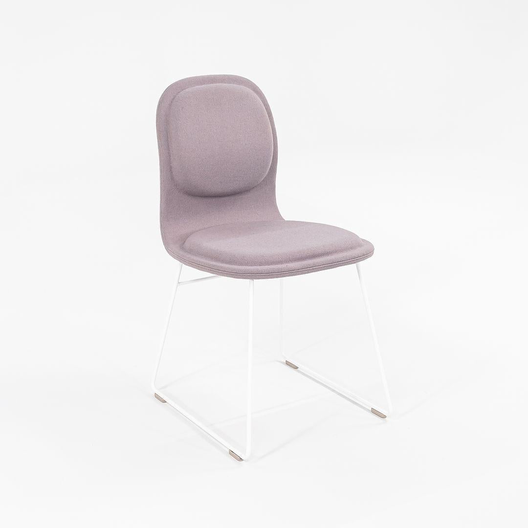 2022 Pair of Jasper Morrison for Cappellini Hi Pad Dining Chairs with White Base For Sale 1