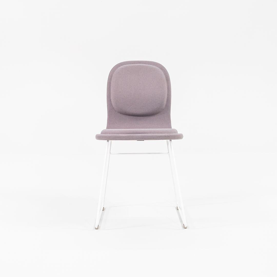 2022 Pair of Jasper Morrison for Cappellini Hi Pad Dining Chairs with White Base For Sale 2