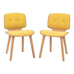 2022 Coppia di sedie da pranzo Marcel Wanders for Moooi Nut in tela Nature Oil
