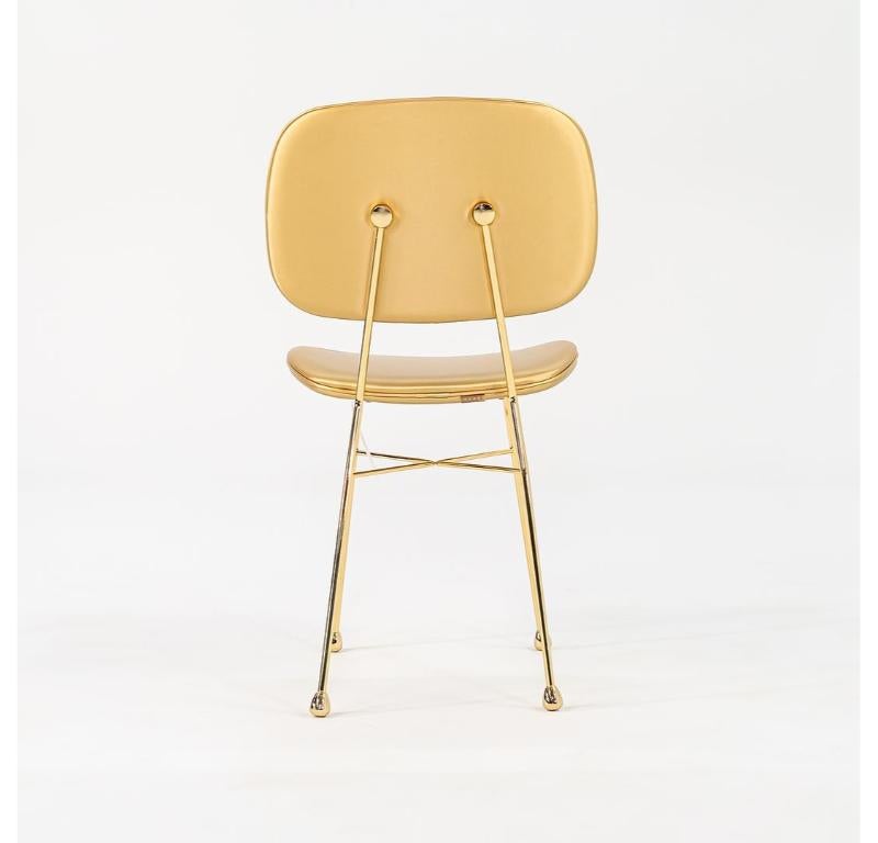 Paire de chaises de salle à manger/d'appoint Nika Zupanc pour Moooi Golden en or mat 2022 en vente 5