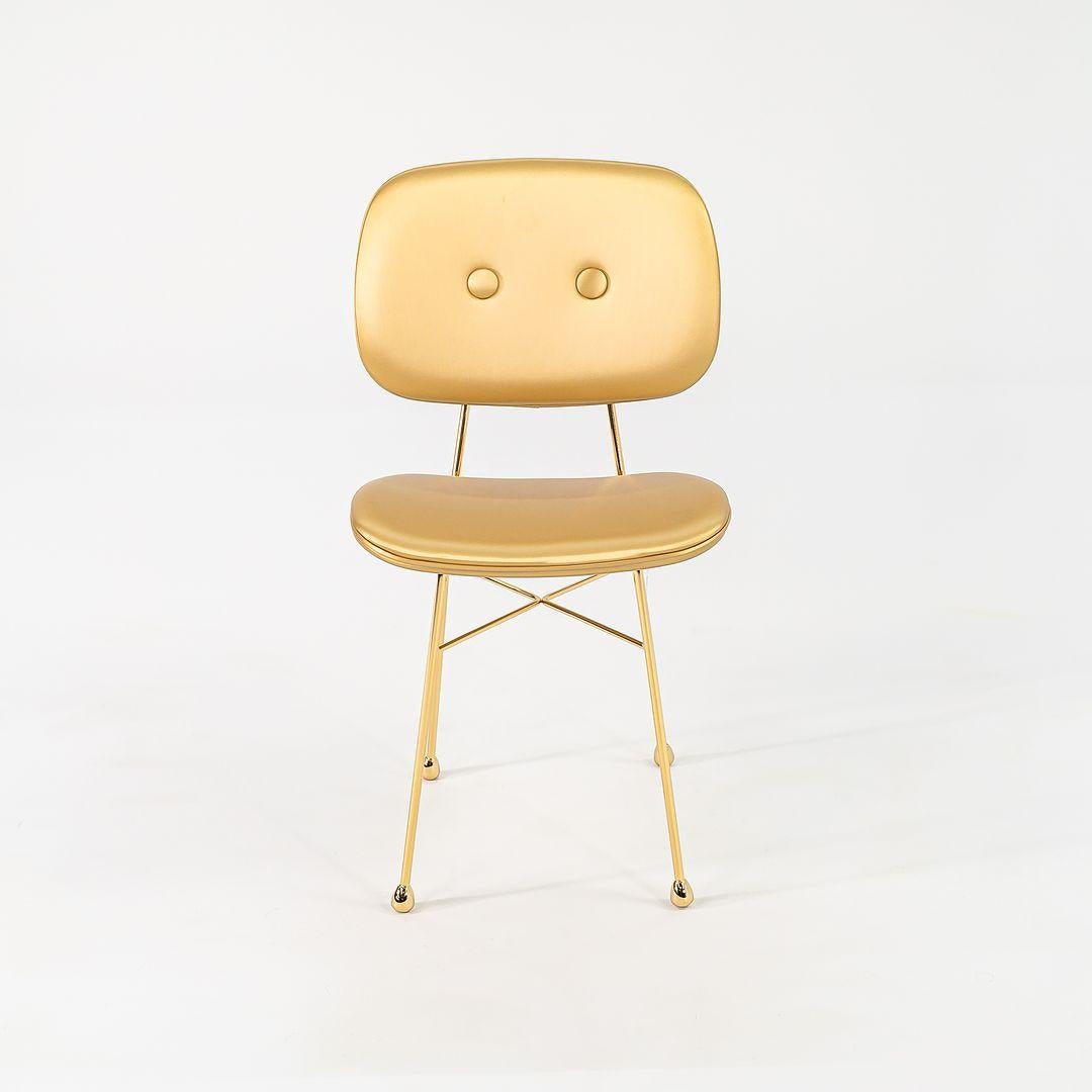 Néerlandais Paire de chaises de salle à manger/d'appoint Nika Zupanc pour Moooi Golden en or mat 2022 en vente
