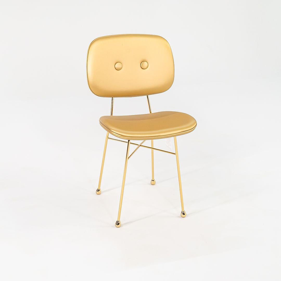Acier Paire de chaises de salle à manger/d'appoint Nika Zupanc pour Moooi Golden en or mat 2022 en vente