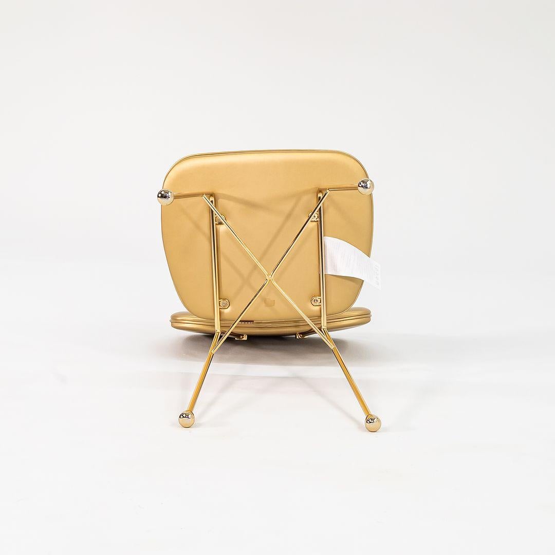 Paire de chaises de salle à manger/d'appoint Nika Zupanc pour Moooi Golden en or mat 2022 en vente 1