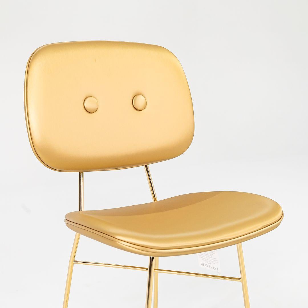 Paire de chaises de salle à manger/d'appoint Nika Zupanc pour Moooi Golden en or mat 2022 en vente 2
