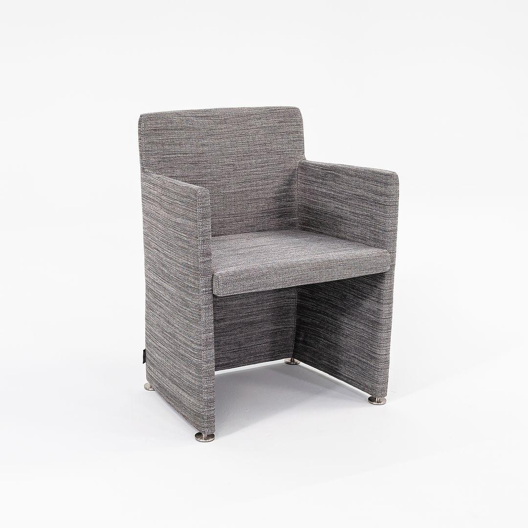 2022 Piero Lissoni for Cappellini Supersoft Chair with Armrest in Marrone/Grigio For Sale 4
