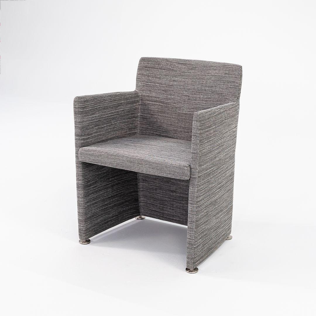 Listed for sale is a Supersoft Armchair, on feet, made with a metal frame and grey woven fabric. The chair was designed by Piero Lissoni and produced by Cappellini¬†in Italy. It dates to circa 2022 and is guaranteed as authentic.¬†Condition is
