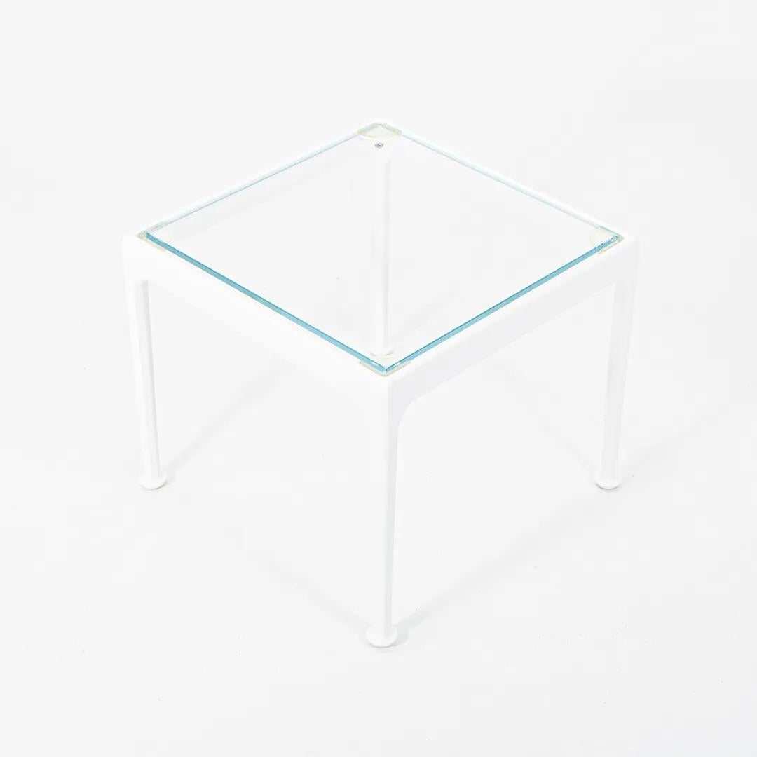 This is a Richard Schultz 1966 Series end table with clear glass top. It was produced in 2022 and was acquired directly from a Knoll employee. The table has never been used in a home or office setting. Condition is superb. It may show minuscule wear