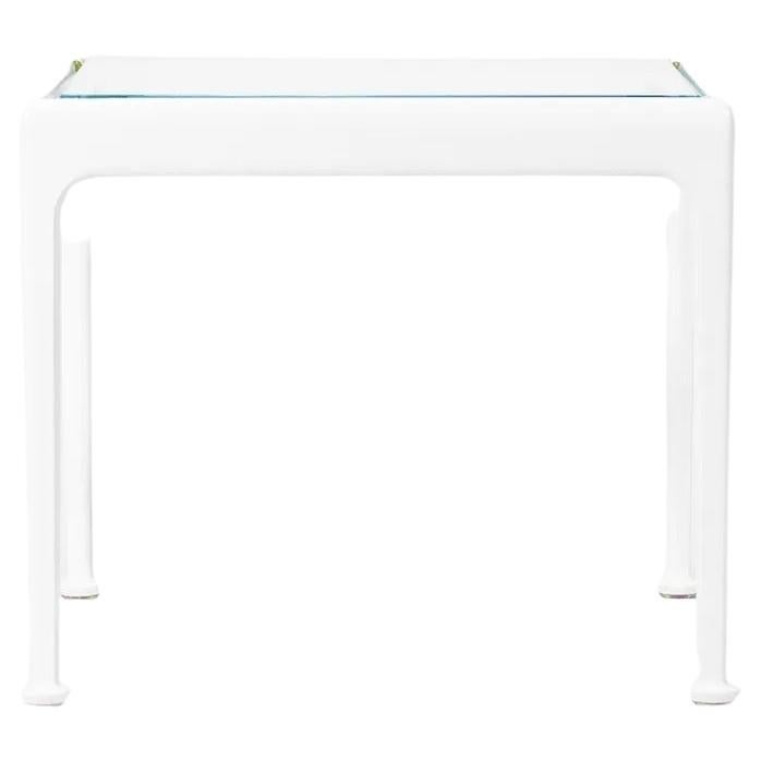 2022 Richard Schultz 1966 Series Side / End Table in White w/ Glass Top