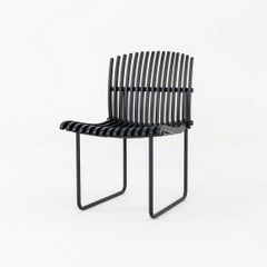 2022 Richard Schultz for CondeHouse Slat Chair in Ebonized Wood and Aluminum