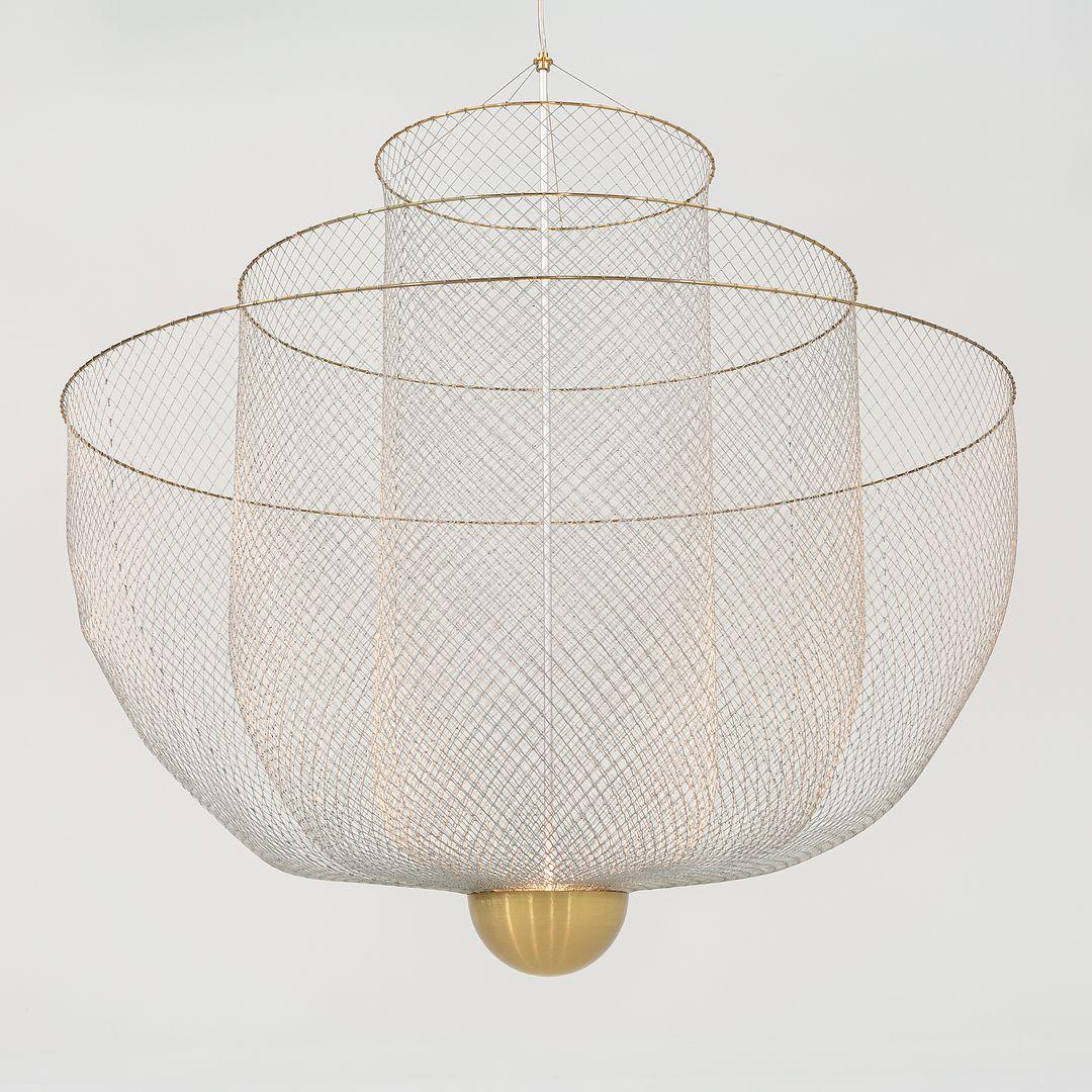 Moderno 2022 Rick Tegelaar per Moooi UL Meshmatics Lampadario / Lampada a sospensione 4M Grande in vendita