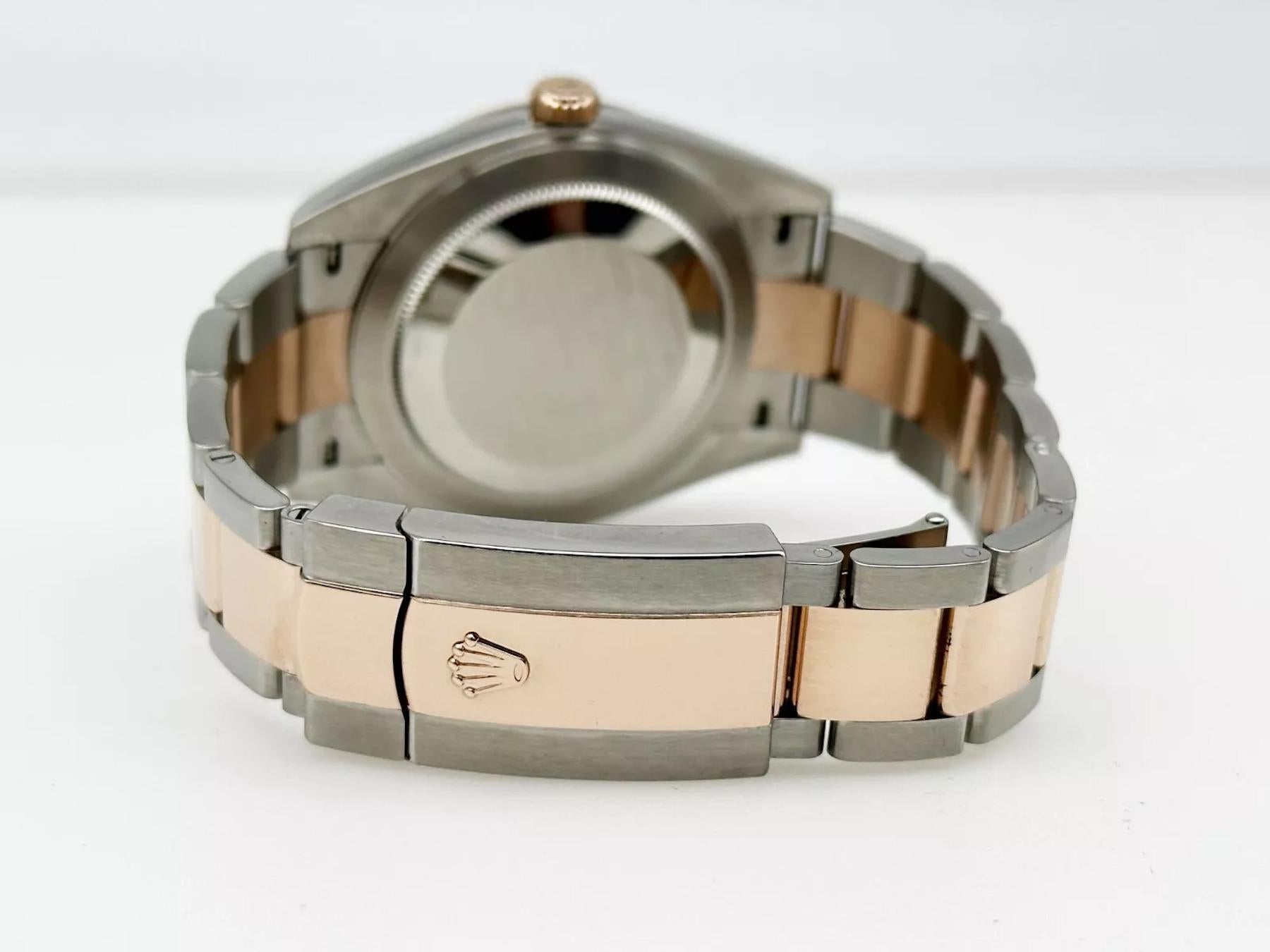 Men's Rolex Datejust 41 126331 18k Rose Gold Steel Sundust Dial Box Paper 2022