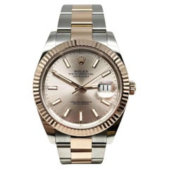 Rolex Datejust 41 126331 Oro rosa 18k Acciaio Quadrante Sundust Scatola Carta 2022