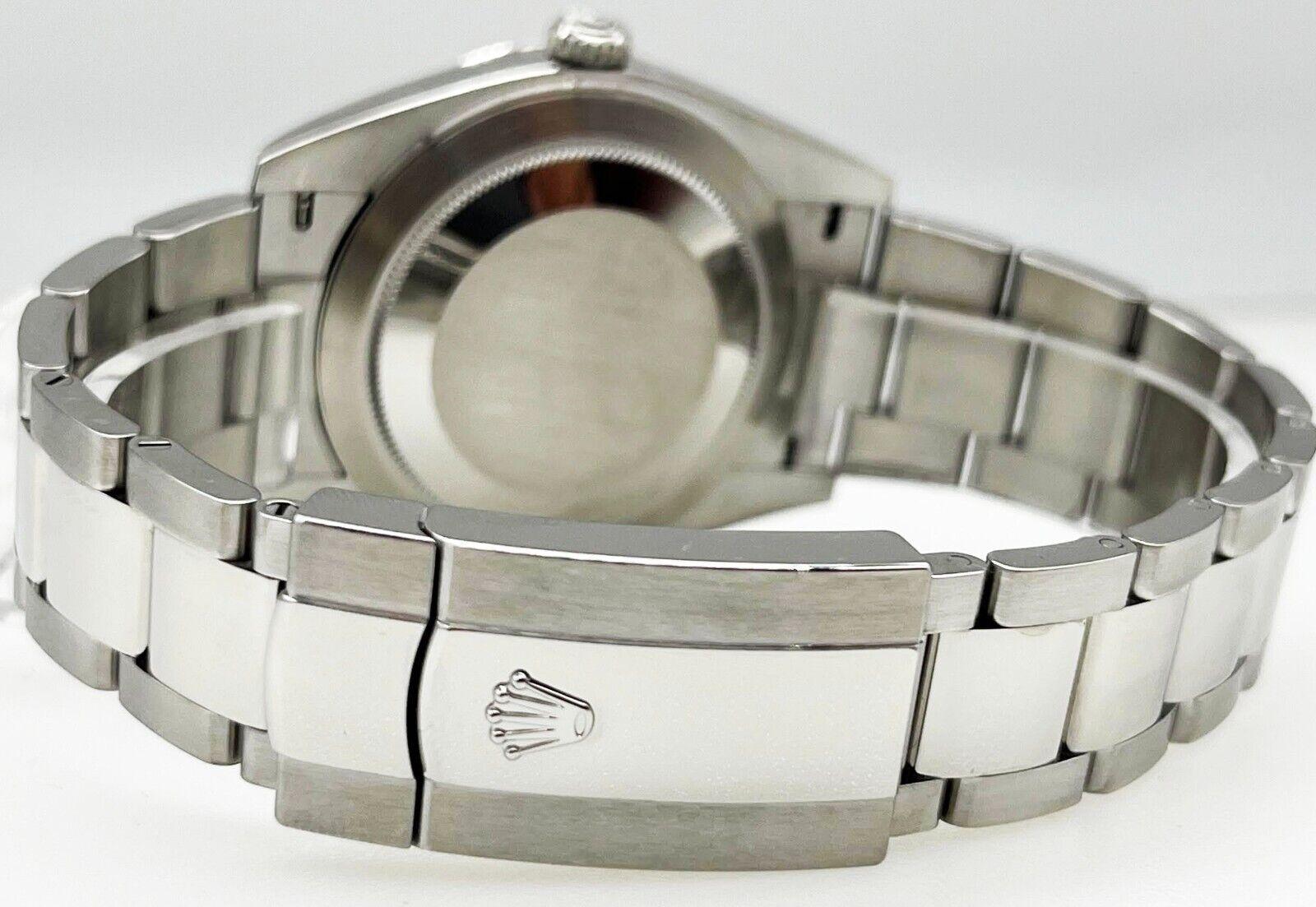 2022 Rolex 126334 Datejust 41 Black Diamond Dial Stainless Steel Box Paper en vente 3