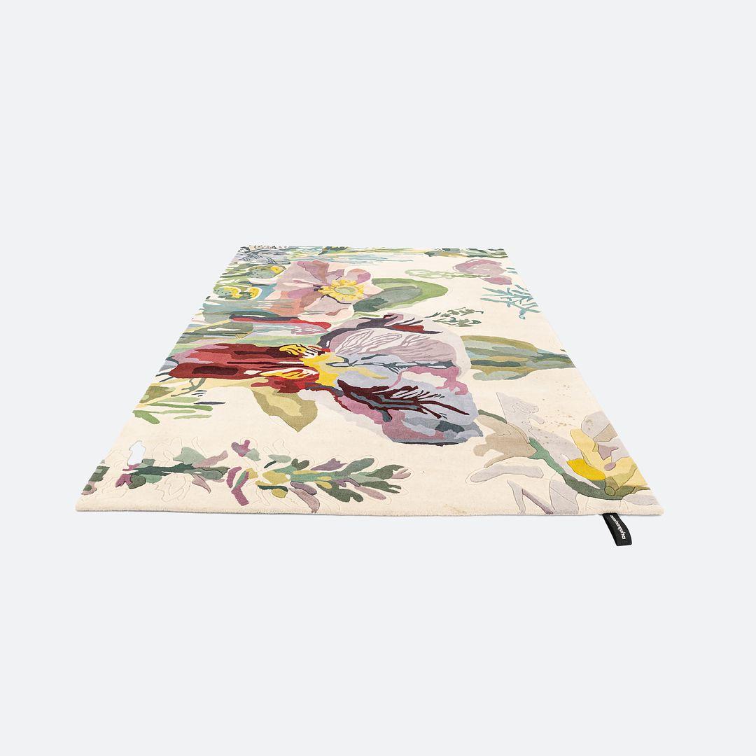 Indian 2022 Santi Moix for Nanimarquina Flora Backyard, Needs Cleaning / Stained For Sale