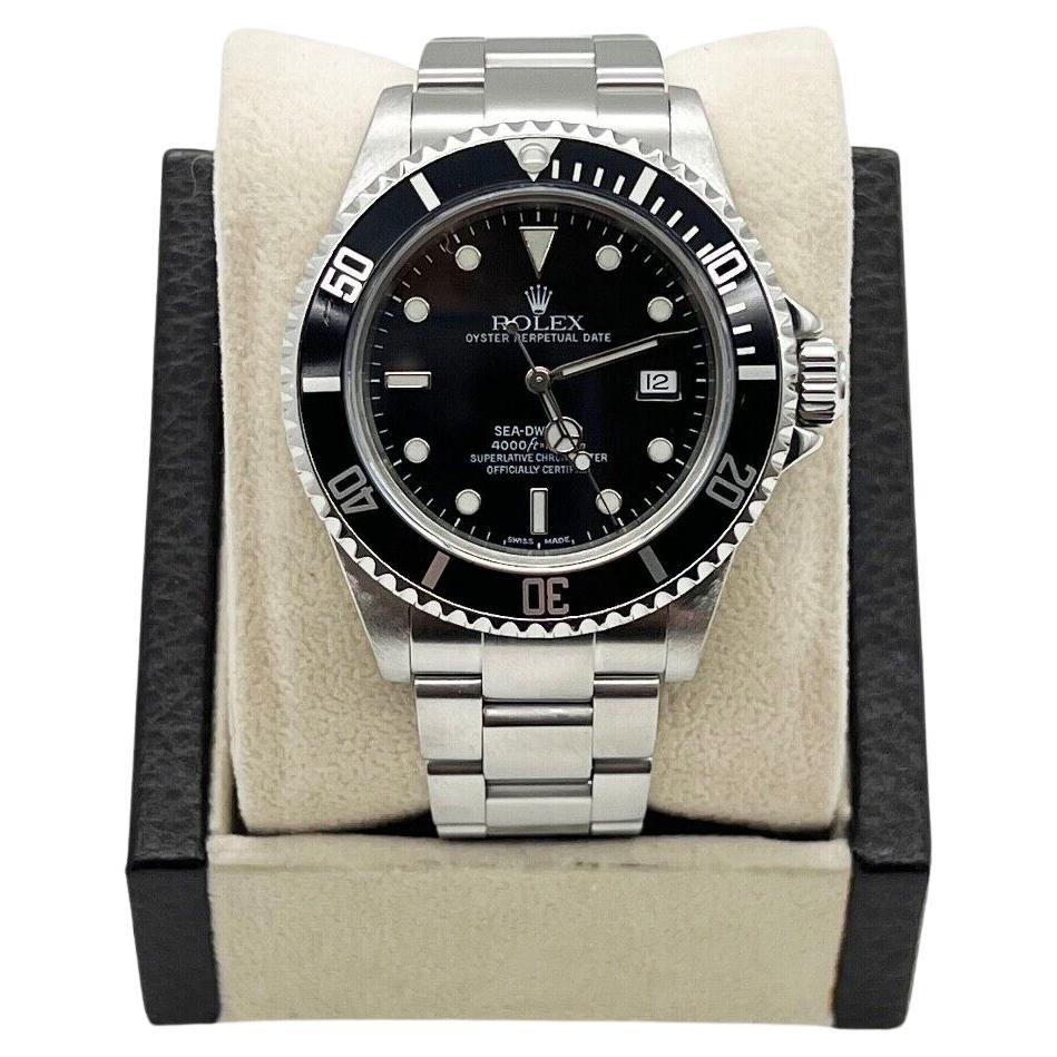 Rolex Sea Dweller 16600 Black Stainless Steel Box and 2022 Service Card 