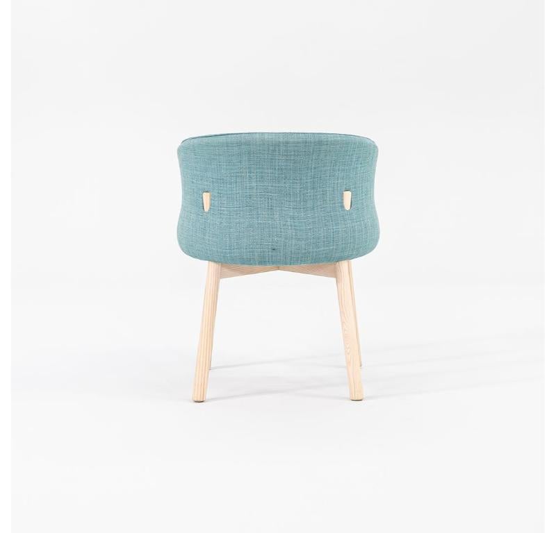 2022 Set of Four Nendo for Cappellini Peg Arm Chairs in Grit 14 w/ Bleached Ash For Sale 5