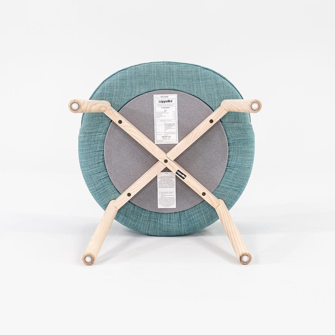 Italian 2022 Set of Four Nendo for Cappellini Peg Arm Chairs in Grit 14 w/ Bleached Ash For Sale