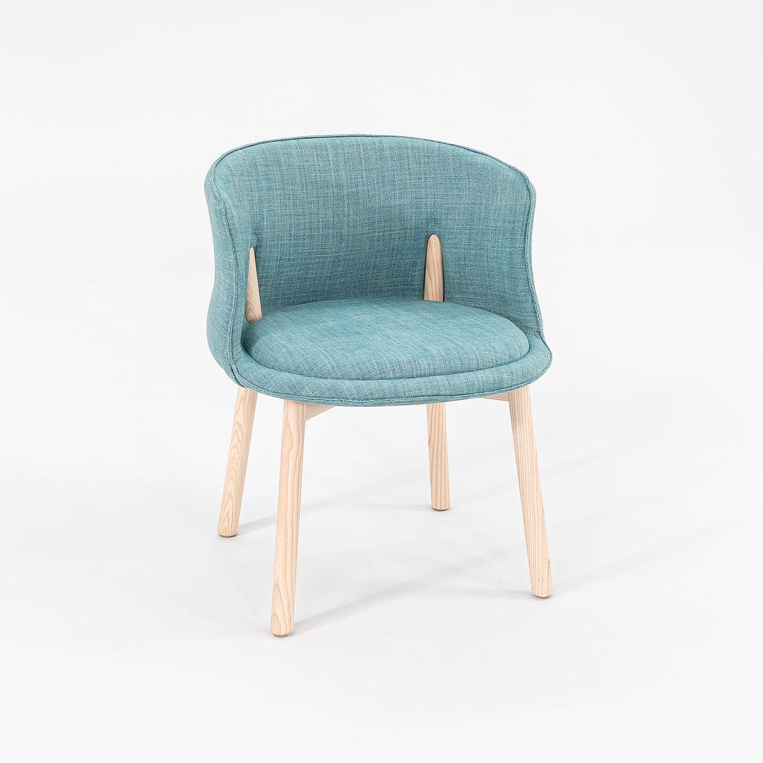 2022 Set of Four Nendo for Cappellini Peg Arm Chairs in Grit 14 w/ Bleached Ash For Sale 1