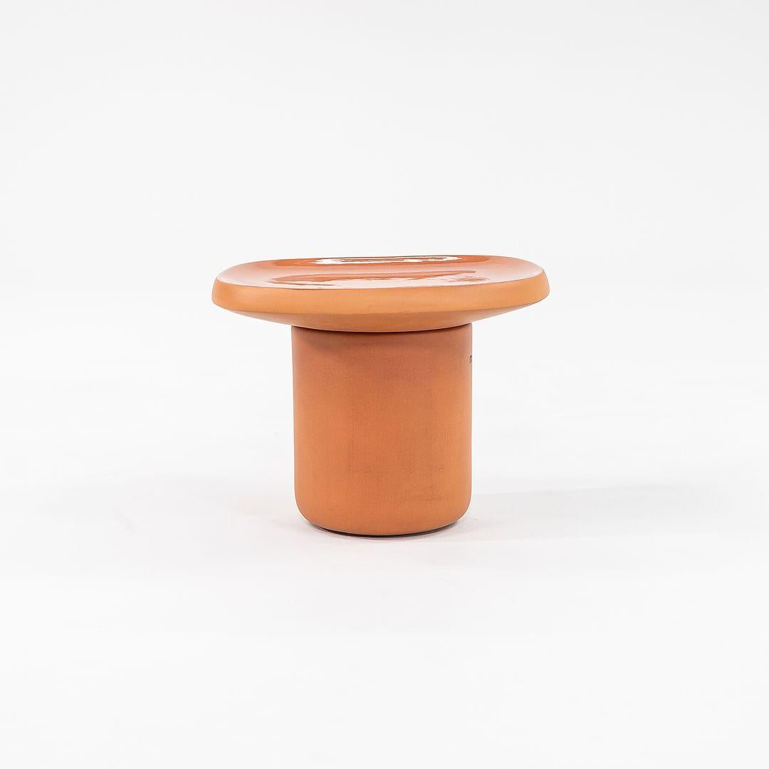 2022 Simone Bonanni for Moooi Obon Side Table Square High in Terracotta For Sale 4