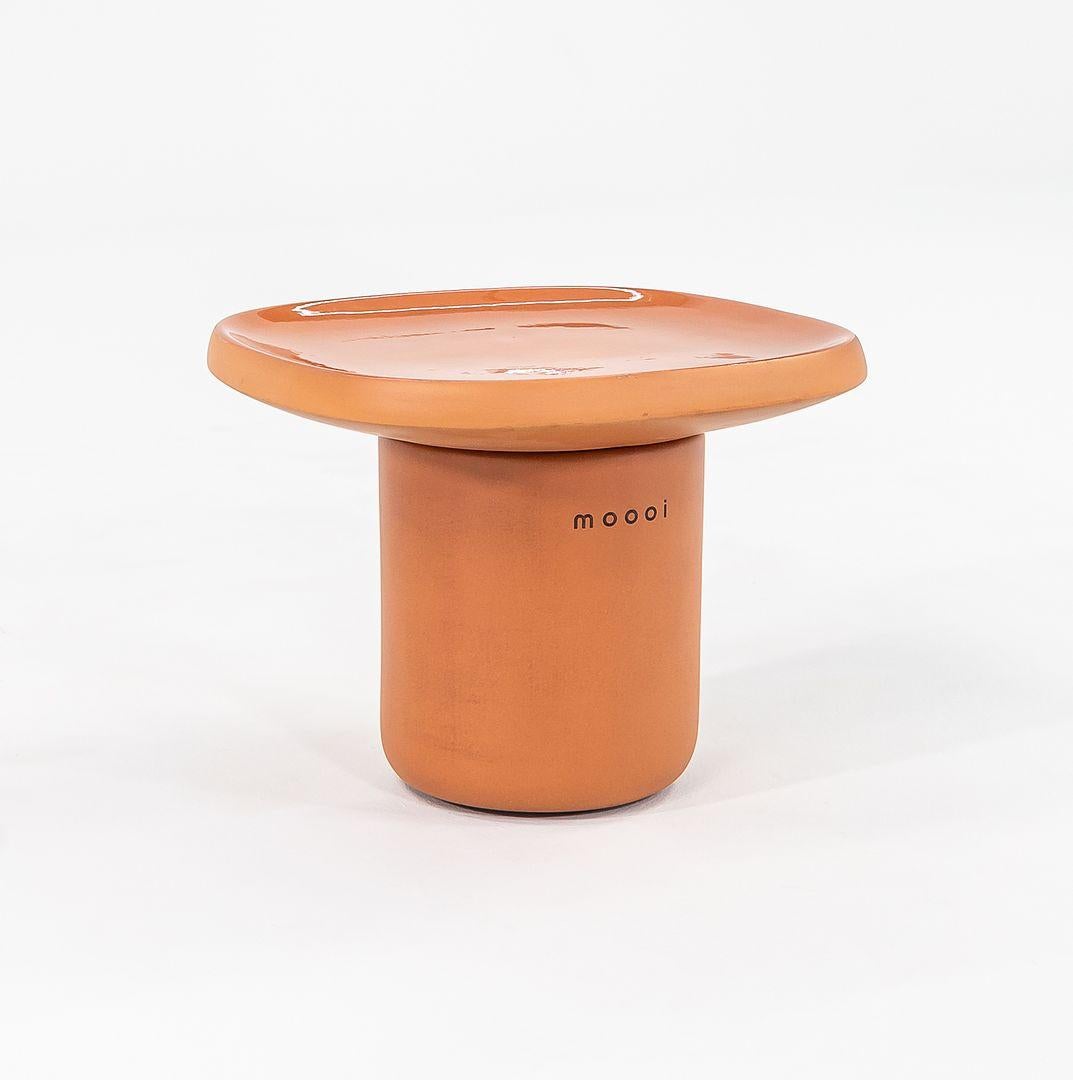 2022 Simone Bonanni for Moooi Obon Side Table Square High in Terracotta For Sale 5