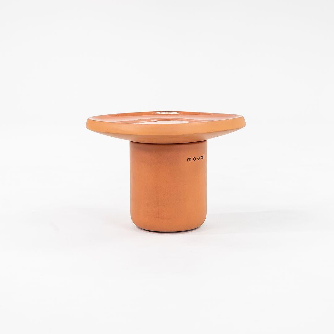 2022 Simone Bonanni for Moooi Obon Side Table Square High in Terracotta For Sale 1