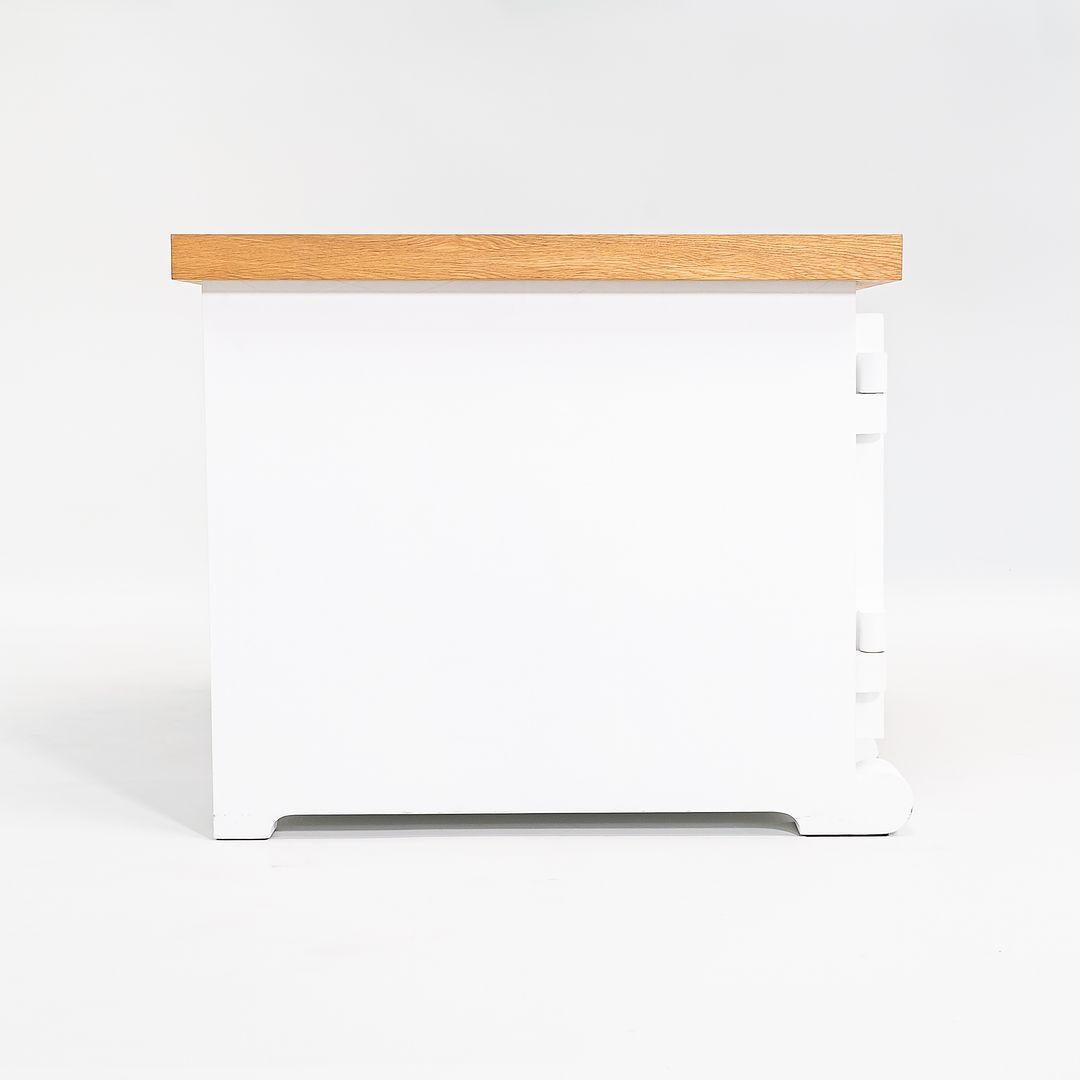 2022 Studio Job für Moooi Papier-Doppelsockel-Schreibtisch 180, Weiß mit Eiche, weiß mit Eichenholz im Zustand „Gut“ im Angebot in Philadelphia, PA