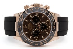 2022 Unworn Rolex 18k Everose Gold Daytona Oysterflex Chocolate Dial 116515LN