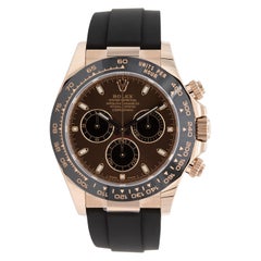 2022 Unworn Rolex 18k Everose Gold Daytona Oysterflex Chocolate Dial 116515LN