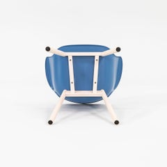 Werner Aisslinger für Cappellini Juli, Kunststoffstuhl in Blau mit Holzbeinen, 2022