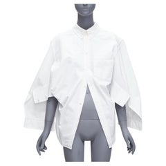 2022 white BB logo desconstructed kimono sleeve oversized shirt FR36 S