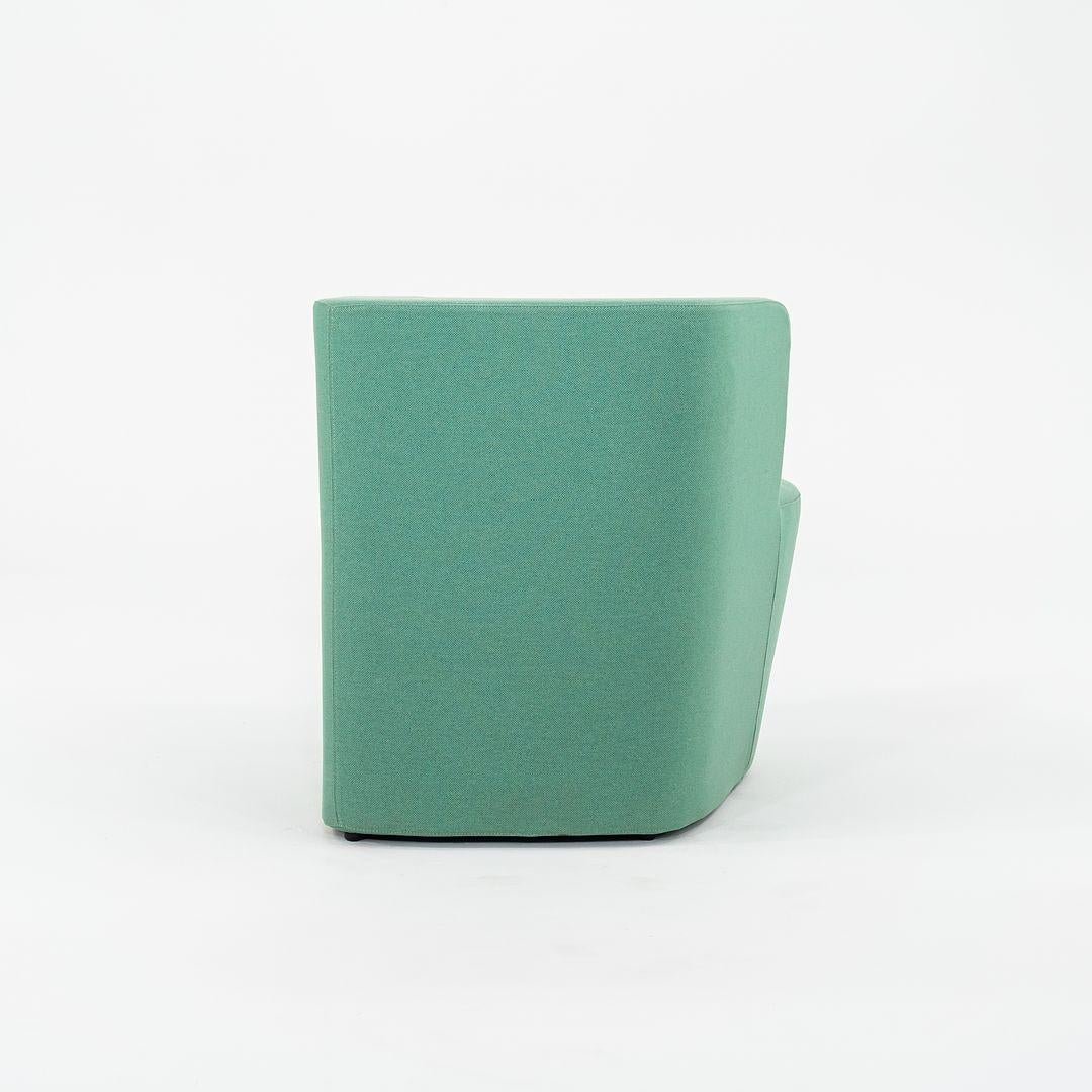 Wood 2023 Alfredo Haberli for Moroso Taba Lounge Arm Chair Parkland Green Fabric 931 For Sale
