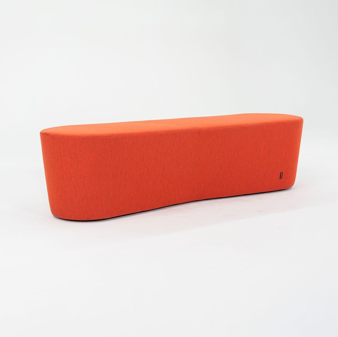2023 Alfredo Haberli per Moroso Pouf Taba A in Tessuto Arancione in vendita 3