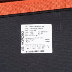 2023 Alfredo Haberli for Moroso Taba Ottoman A in Upholstered in Orange Fabric