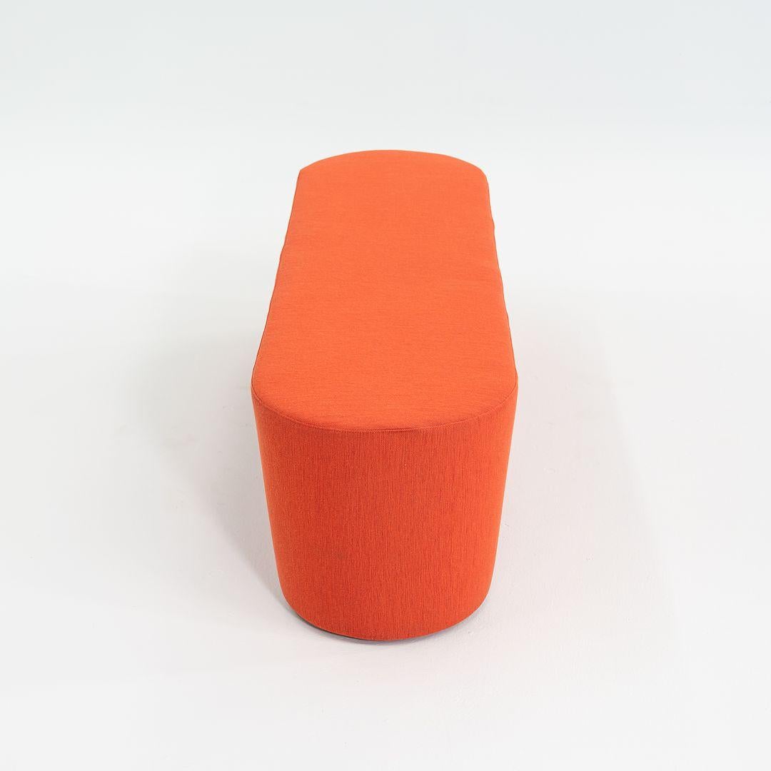 Moderno 2023 Alfredo Haberli per Moroso Pouf Taba A in Tessuto Arancione in vendita
